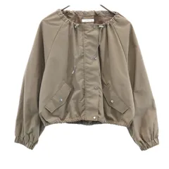 THE SHOP TK ザショップティーケー ノーカラードロスト ブルゾン S アッシュブラウン系 レディース 古着のサムネイル