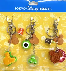 【中古】キーホルダー パークフード キーチェーン3個セット 「ディズニー」 東京ディズニーリゾート限定
