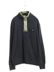 【お得なクーポン配布中!】 00s ポロ ラルフローレン ハーフジップ スウェット メンズ XL / 古着 オールド トレーナー ハイネック プルオーバー ブラック 大きいサイズ