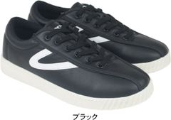 トレトン スニーカー メンズ 黒 ブラック ホワイト 白 グリーン 紺 おしゃれ ブランド 軽量 軽い シューズ テニス TRETORN ヒモ ひも 紐 履きやすい tatms1751 ブラック 25.0cm