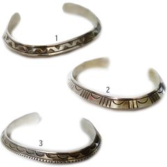 インディアンジュエリー ナバホ族 バングル トライアングル シルバー ブレスレット