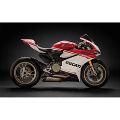 絵画風 壁紙ポスター (はがせるシール式) ドゥカティ 1299 パニガーレ S Anniversario 2016年 90周年記念モデル DUCATI キャラクロ DSPB-003W2 (ワイド版 603mm×376mm) ＜日本製＞