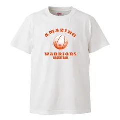 Tシャツ メンズ 半袖 白 ホワイト スポーツ バスケ バスケットボール アメカジ オレンジ ヴィンテージ ウッドグリーン(WOOD GREEN)