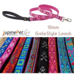 18mm幅　旧型ゲート式120cmリード　アメリカ製　軽量　登山用で丈夫　LUPINE 　中型犬　大型犬　レギュラーデザイン　ぽちパパ