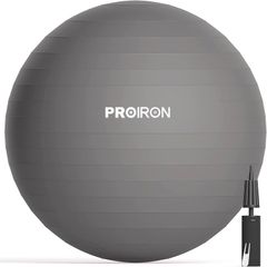 PROIRON バランスボール ばらんすぼーる 55cm 厚い ジムボール フィットネスボール アンチバースト 耐荷重300k ハンドポンプ付