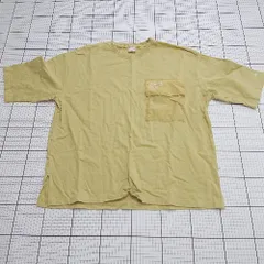 ◇ ⊇ CONVERSE コンバース オーバーサイズ 半袖 クルーネックオーバーTシャツ サイズL ライトイエロー系 メンズ E  【1508200028149】