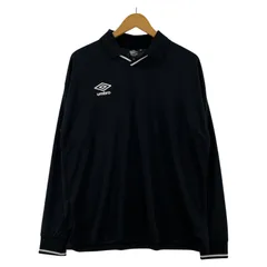 美品 umbro アンブロ タグ付き 長袖 スポーツウェアカットソー sizeM/ブラックのサムネイル