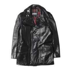 極美品　ヴィンテージ　Schott ショット roseschott レザーコート デッドストック】90S ショット Schott レザーカーコート 黒 2XL