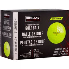 新品未使用　カークランドシグネチャー 3ピースゴルフボール バージョン2.0 イエロー 24個入り