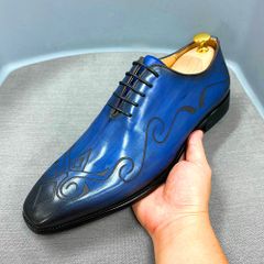 FABI 革靴 青色 6.5 シューツリー付き【最終値下げ】 - メルカリ