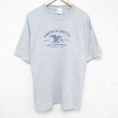 XL/古着 ヘインズ 半袖 ビンテージ Tシャツ メンズ 00s 鳥 大きいサイズ クルーネック グレー 霜降り 25jul07 中古