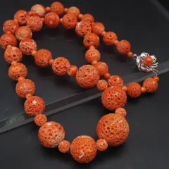 沖縄本サンゴネックレスとイヤリングセット　珊瑚　サンゴ　ロングネックレス　く25 楽天市場】【珊瑚フェア25%OFFクーポンご利用で57750円】ミッド