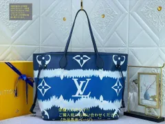 ルイ?ヴィトン LOUIS VUITTON トートバッグ LVエスカル ネヴァーフル MM M45128 ブルー