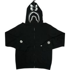 Size【L】 A BATHING APE ア ベイシング エイプ ×Bounty Hunter Mad Shark Full Zip Hoodie ジップパーカー 黒 【中古品-非常に良い】 20822142