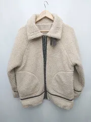◇ OLIVE des OLIVE オリーブ ボア 厚手 ジップアップ 長袖 ブルゾン ジャンパー サイズM ベージュ系 レディース P  【1403180012525】のサムネイル