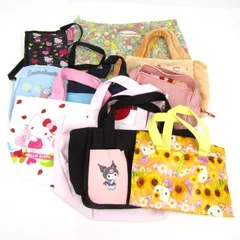 サンリオ バッグ・財布・ポーチなど 10点セット ハローキティ クロミ他 キャラクター まとめて 大量 レディース SANRIO 【中古】