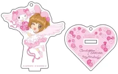 【中古】キーホルダー 木之本桜＆マイメロディ アクリルスタンドキーホルダー フラワーver. 「カードキャプターさくら×サンリオキャラクターズ」