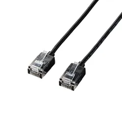 【新品】 【5個セット】エレコム LANケーブル/CAT6A/スーパースリム/1.0m/ブラック LD-GPASS/BK1X5