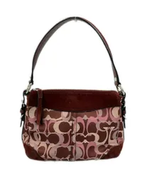 コーチ スエード切り替えハンドバッグ ミニショルダーバッグ 肩掛け 7035 レディース COACH