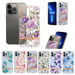 iPhone 16 Pro Max 背面カバー 花柄 フラワー 透明 アイホン アイフォン 16 プロ マックス スマホケース おしゃれ かわいい ソフト TPU 耐衝撃
