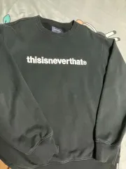 ディスイズネバーザット スウェット トレーナー 刺繍ロゴ ワインレッド L レッド（赤）系 M thisisneverthat(ディスイズネバーザット