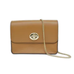 【名東】コーチ バワリー ショルダーバッグ 57714 ライトブラウン レザー ゴールド金具 斜め掛け レディース