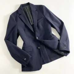 11c9 《美品》 PUBLIC TOKYO パブリックトウキョウ AKITA ストレッチ テーラードジャケット ブレザー 1 ネイビー 日本製 フォーマル ビジネス スーツのサムネイル