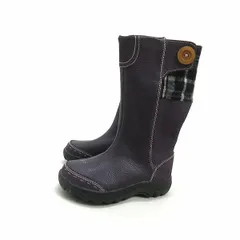 k■美品【17cm】キーン/KEEN キッズ スノーブーツ/レザーブーツ/紫/KIDS■52【中古】