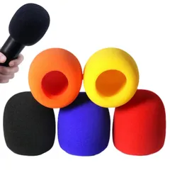 【特価セール】(混色) 80*62mm内径35mm通用型 繰り返す利用可 防塵 雑音防止 厚スポンジ型 防風カバー マイクスポンジ