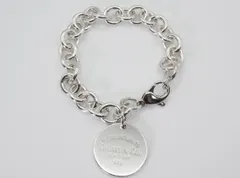 【5】ティファニー TIFFANY&CO. リターン トゥ ラウンドタグ SV925 ブレスレット バングル