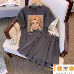 2024年セットアップ 半袖トップス&ショートパンツ レディース 新品 春夏 組