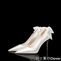 【美品・未使用新品】ヒール リボン付き カジュアルコーデ対応 デニム風 シンプル パーティーシューズ