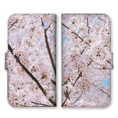 Galaxy A20 SC-02M SCV46  ケース 手帳型 ギャラクシーA20  スマホケース 携帯ケース 桜 サクラ さくら 花吹雪 ソメイヨシノ 染井吉野 春 風景 お花見 写真 ピンク オシャレ おしゃれ カラー05