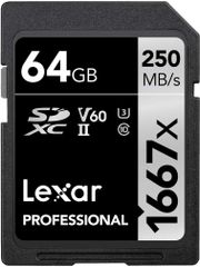レキサー Lexar Professional 1667x SDXC UHS-IIカード 64GB LSD64GCBJP1667のサムネイル