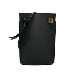 あげぴっぴ様　 LOEWE ダイスポシェット　ブラックレザーショルダーバッグ あげぴっぴ様 LOEWE ダイスポシェット ブラックレザーショルダー