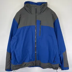 古着 エディー・バウアー Eddie Bauer ナイロンジャケット 大きいサイズ マウンテンジャケット ツートンカラー 中綿 2XL  ブルー メンズ