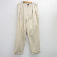 W36/古着 トミーヒルフィガー ブランド パンツ メンズ 90s ベージュ系 カーキ 25aug01 中古 ボトムス ロング