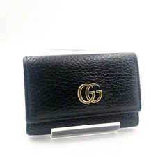 正規品　極美品　グッチキーケース　グッチggマーモント GUCCI レザー すぐ届く【GUCCI】GGマーモント レザー キーケース (GUCCI/キーケース