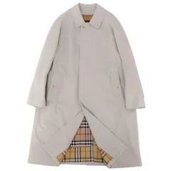 極美品 バーバリー ロンドン BURBERRY LONDON コート ステンカラーコート バルマカーンコート ライナー付き アウター メンズ 92-170-5(M相当) サンドベージュ