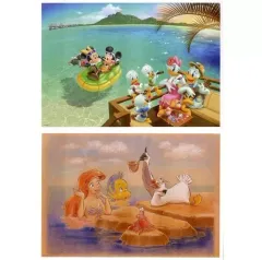 【中古】原画イラストボード 読売新聞 2022年 額絵シリーズ ディズニーキャラクターアートコレクション第6集