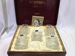 BOHEMIA CRYSTAL ロックグラス 5個セット