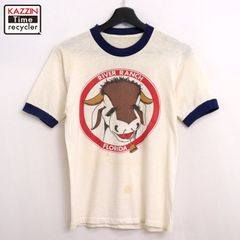 荒野の少年イサム 70s 昭和レトロ アニメ トリム リンガーT キッズ 
