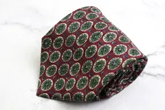 マリオヴァレンティノ ブランド ネクタイ シルク 小紋柄 ドット柄 メンズ レッド MARIO VALENTINO 【中古】