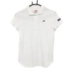 ★特価★マスターバニー 半袖ポロシャツ 白 パイル地 地模様 レディース 0(S) ゴルフウェア MASTER BUNNY EDITION