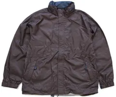 90s GAPギャップ ナイロンジャケット 焦げ茶 L★オールド ビンテージ リップストップ ブラウン パーカー ストリート ビッグサイズ