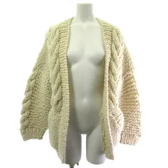 トゥデイフル TODAYFUL Cable HandKnit Cardigan ケーブルハンドニット ローゲージ カーディガン オフホワイト 36 