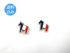 可愛らしいフランスカラー フランス 国旗 馬 犬 ピンバッジ トリコロール 2個セット