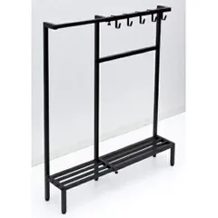 【新品・2営業日で発送】KUROSHIO クロシオ コンパクト伸縮カバンラック(ブラック) (22860)