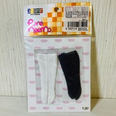 【未使用】 アゾン AZONE ピュアニーモ 1/6用 PNXS オーバー ニーソックス Bset ホワイト ブラック ドール 着せ替え