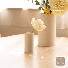 美濃焼 花瓶花入れ ground Crunch vase S 100晋山窯ヤマツ